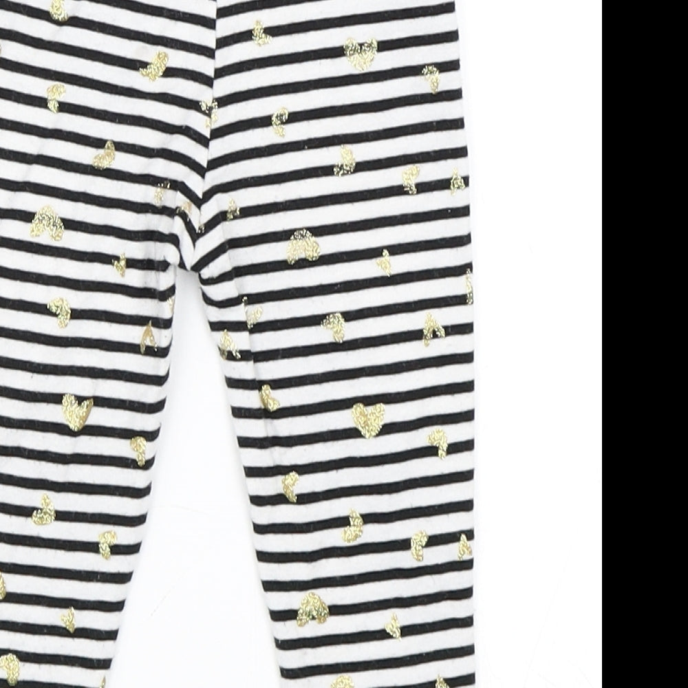 Juicy Couture Girls Blue Striped Capri Leggings Size 18 Months