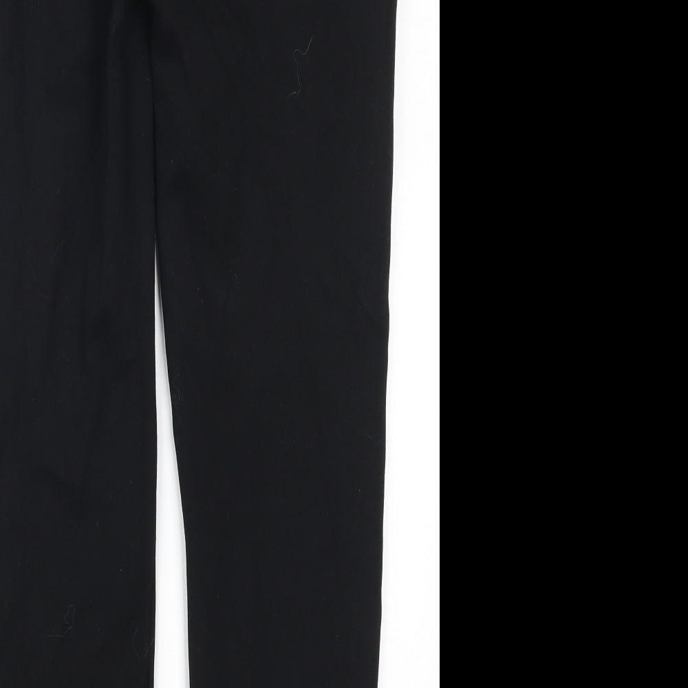 Nutmeg Womens Black Trousers Size 10 L25.5 in