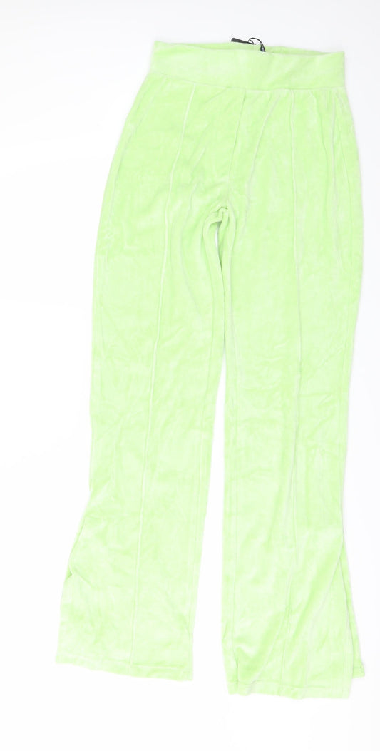 Womens UK Size 6 PRETTYLITTLETHING Regular Fit Green Trousers