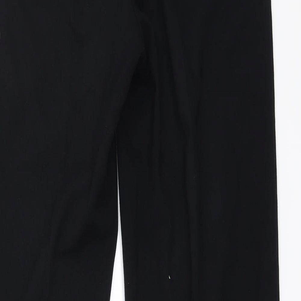 Womens UK Size 8 Marks and Spencer Regular Fit Black Trousers