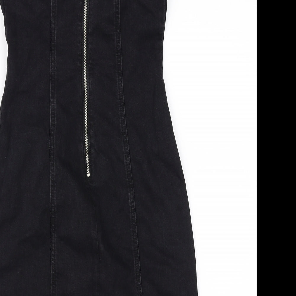 denim co Womens Black Jumpsuit One-Piece Size 8