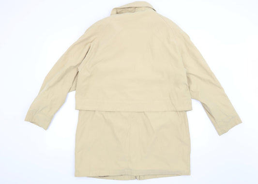 Debenhams Womens Yellow Overcoat Coat Size 14
