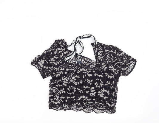 Womens UK Size S Preworn Blue Basic Blouse