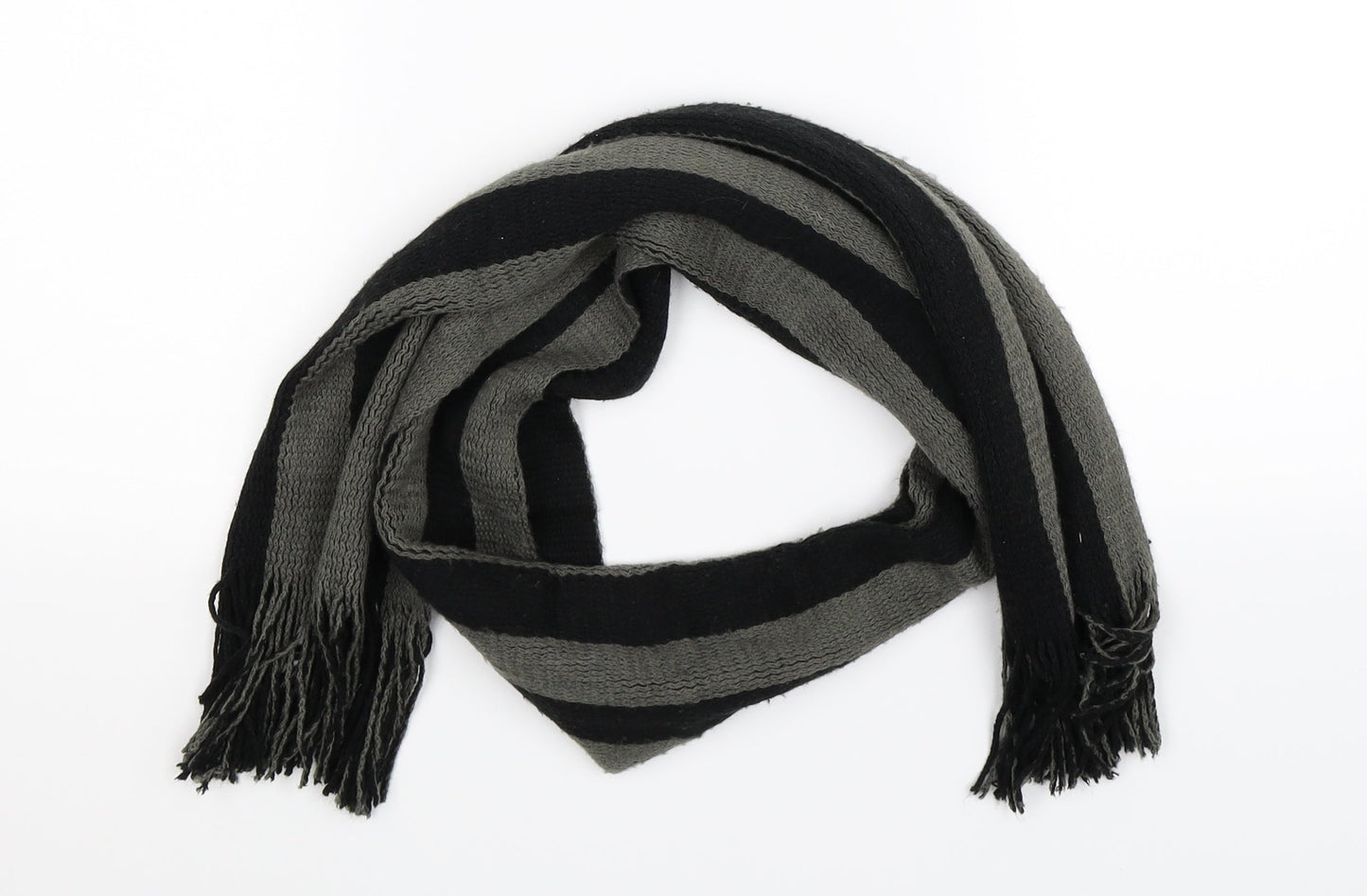Cedar Wood State Mens Multicoloured Striped Knit Scarf One Size