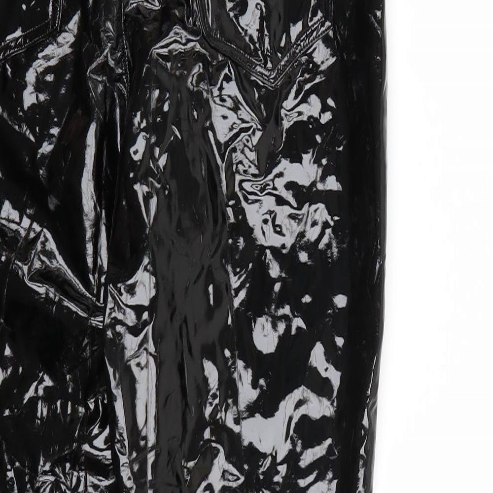 Missguided Womens Black Trousers Size 10 L27 in