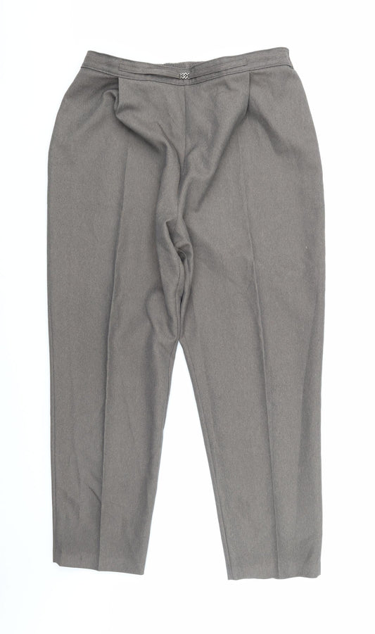 Womens UK Size 18 Berkertex Regular Fit Brown Trousers