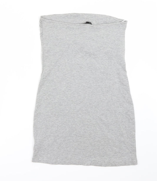 Womens UK Size M H&M Grey Basic Tank