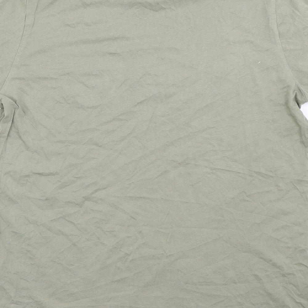 Womens UK Size 12 New Look Green Basic T-Shirt