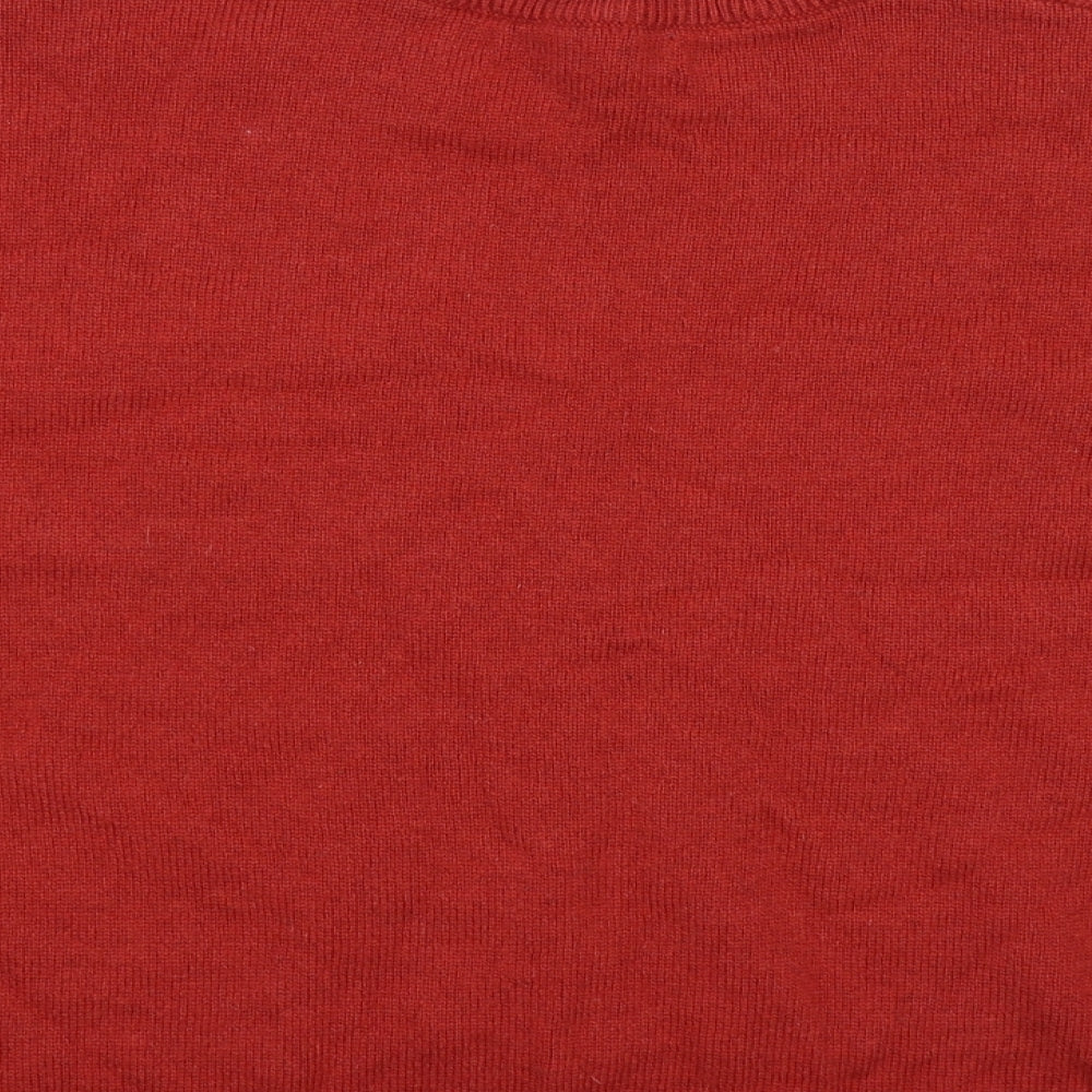 Marks and Spencer Womens Red Knit Pullover Jumper Size XL