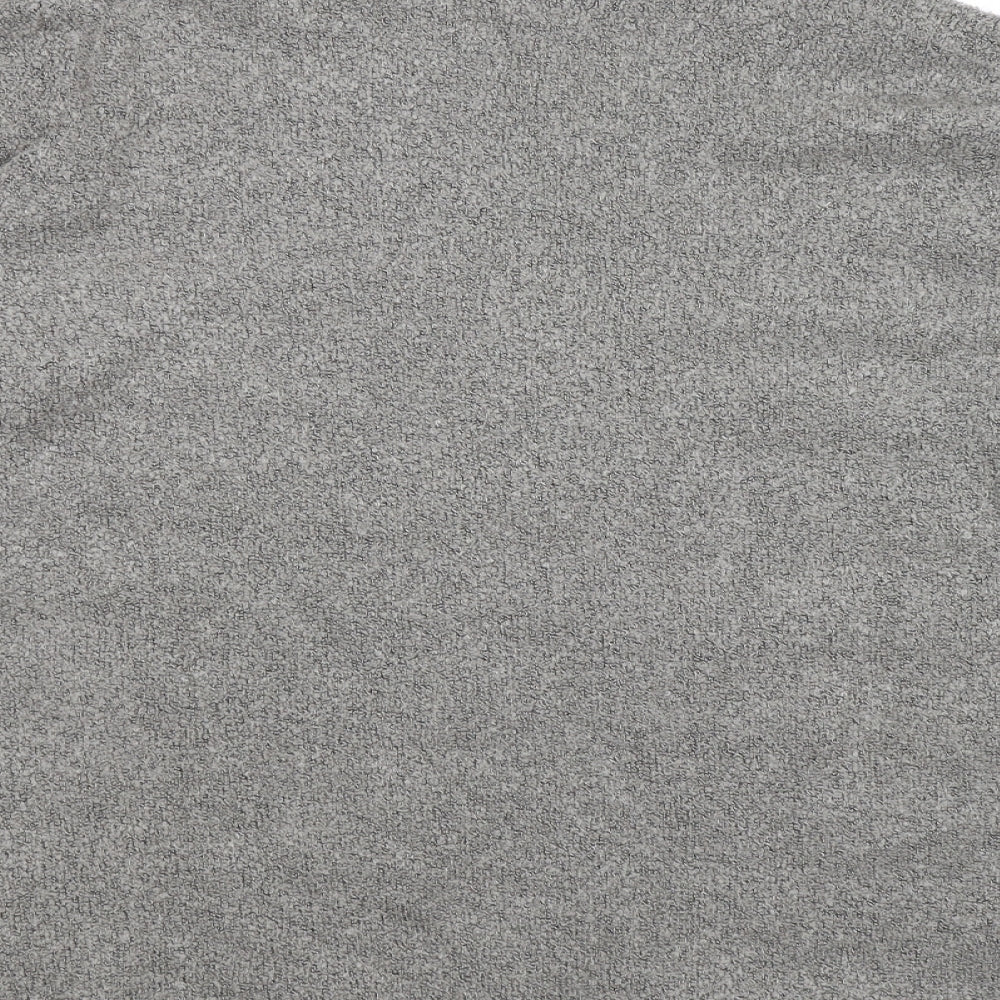 Bonmarché Womens Grey Striped Knit Pullover Jumper Size XL
