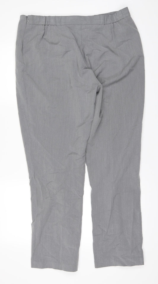 Womens UK Size 16 Marks and Spencer Regular Fit Grey Trousers