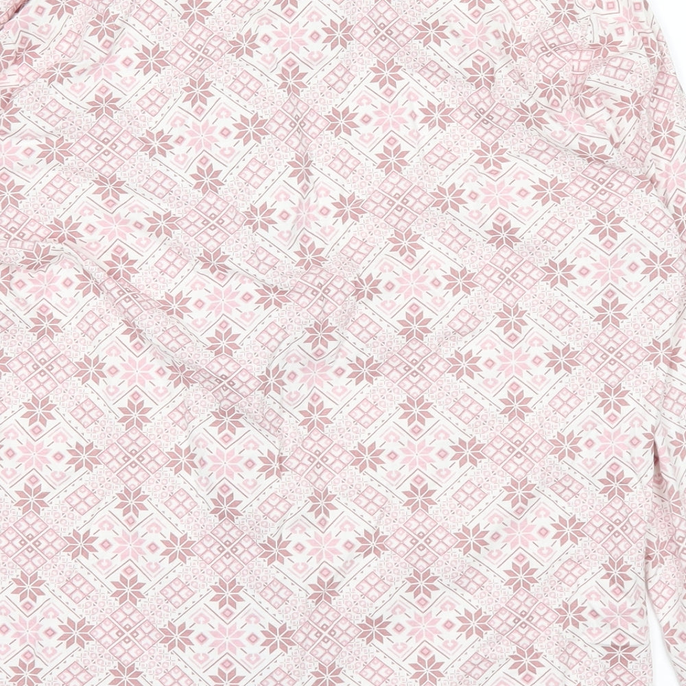 TU Womens White Basic Button-Up Size 10