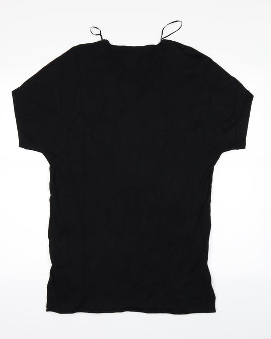 Tezenis Womens Black Polka Dot Basic T-Shirt Size M