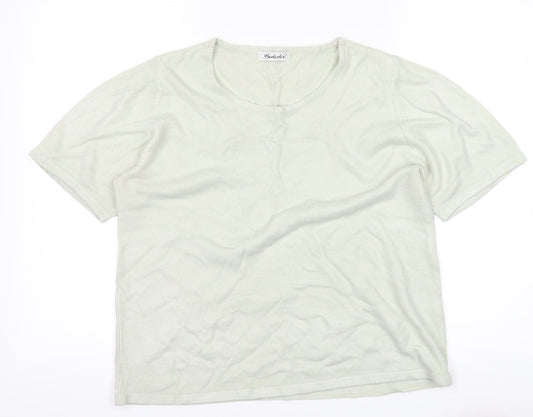 Womens UK Size 16 Berkertex Grey Basic T-Shirt