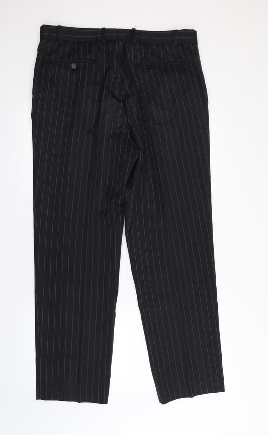 French Connection Mens Black Dress Pants Trousers Size S L30 in