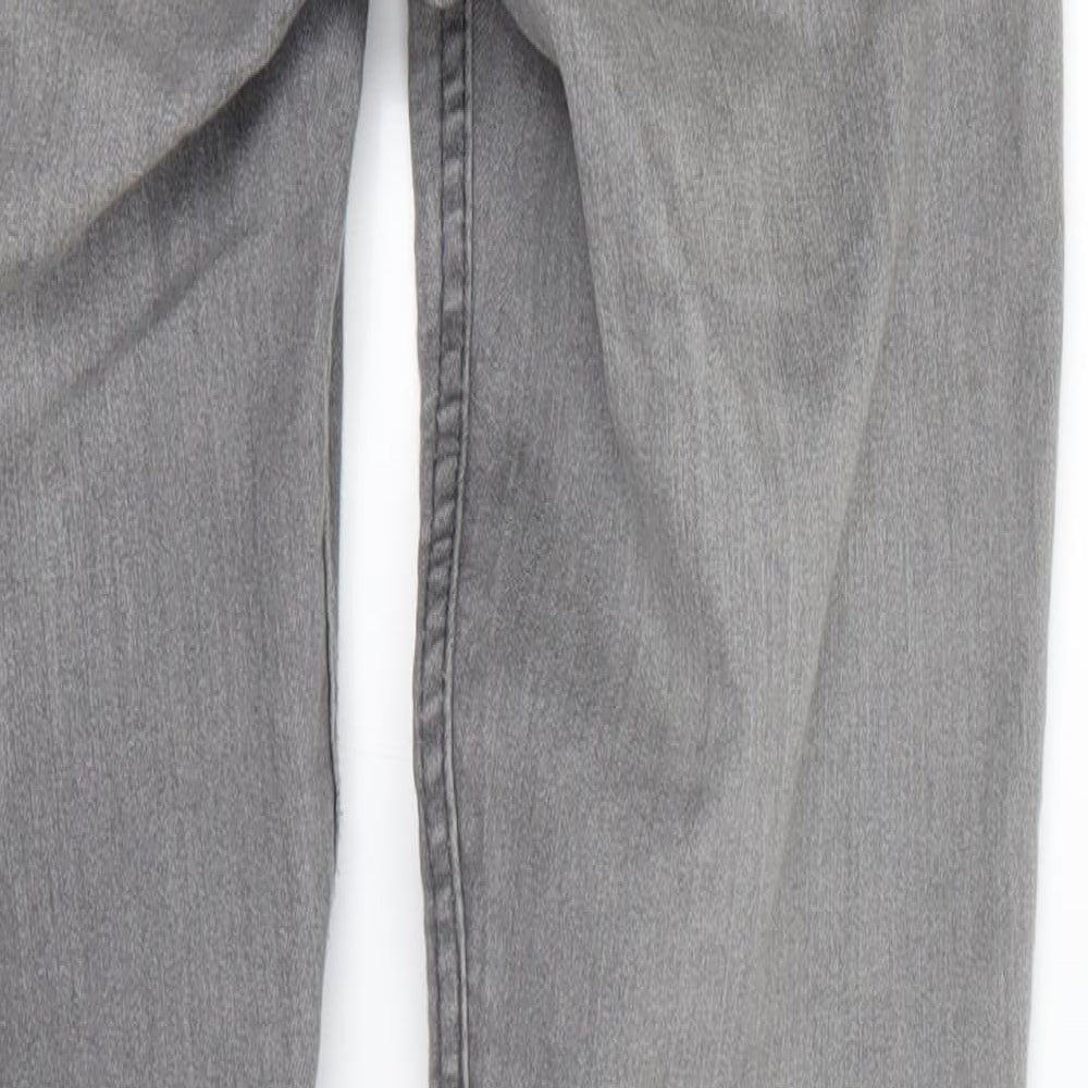 Womens UK Size 6 H&M Extra-Slim Fit Mom Grey Jeans