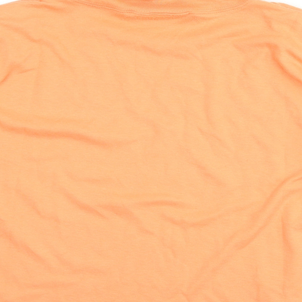 Principles Womens Orange Pullover Sweatshirt Size 12