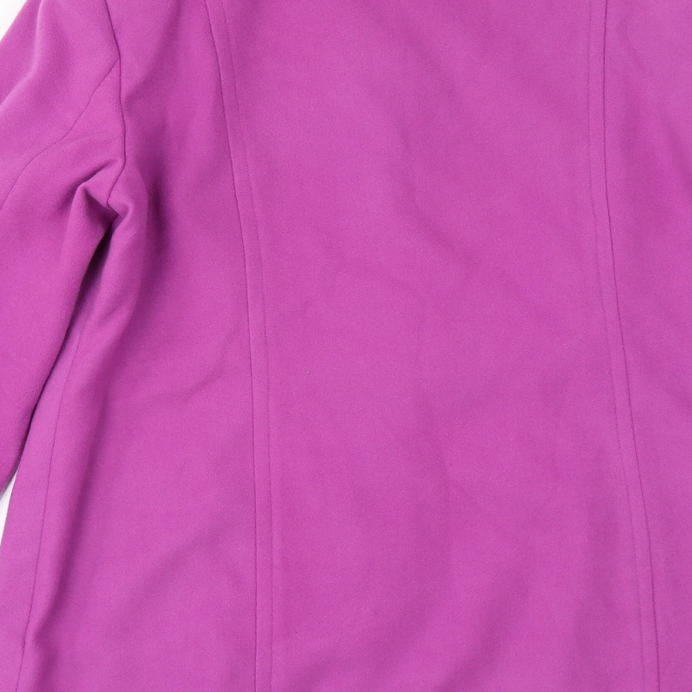 Womens UK Size 14 Simply Be Pink Overcoat