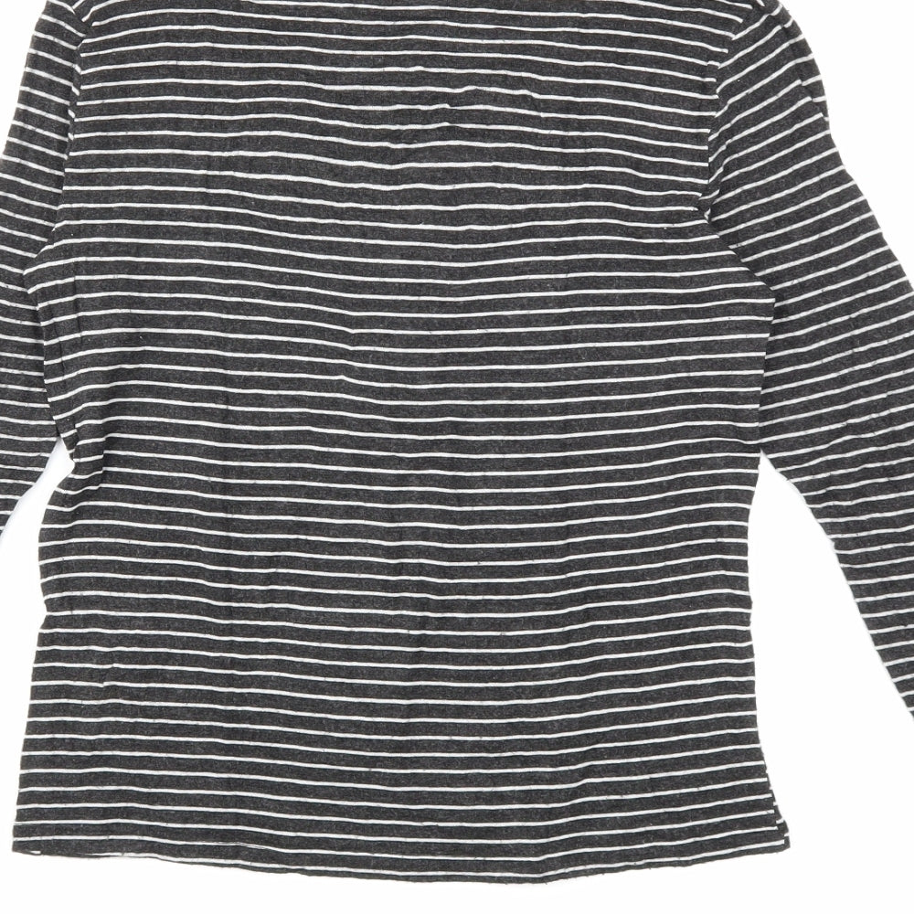 Womens UK Size S Zara Black Basic T-Shirt