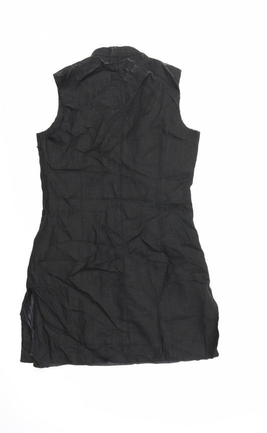 Womens UK Size 10 NEXT Black Tunic Tank