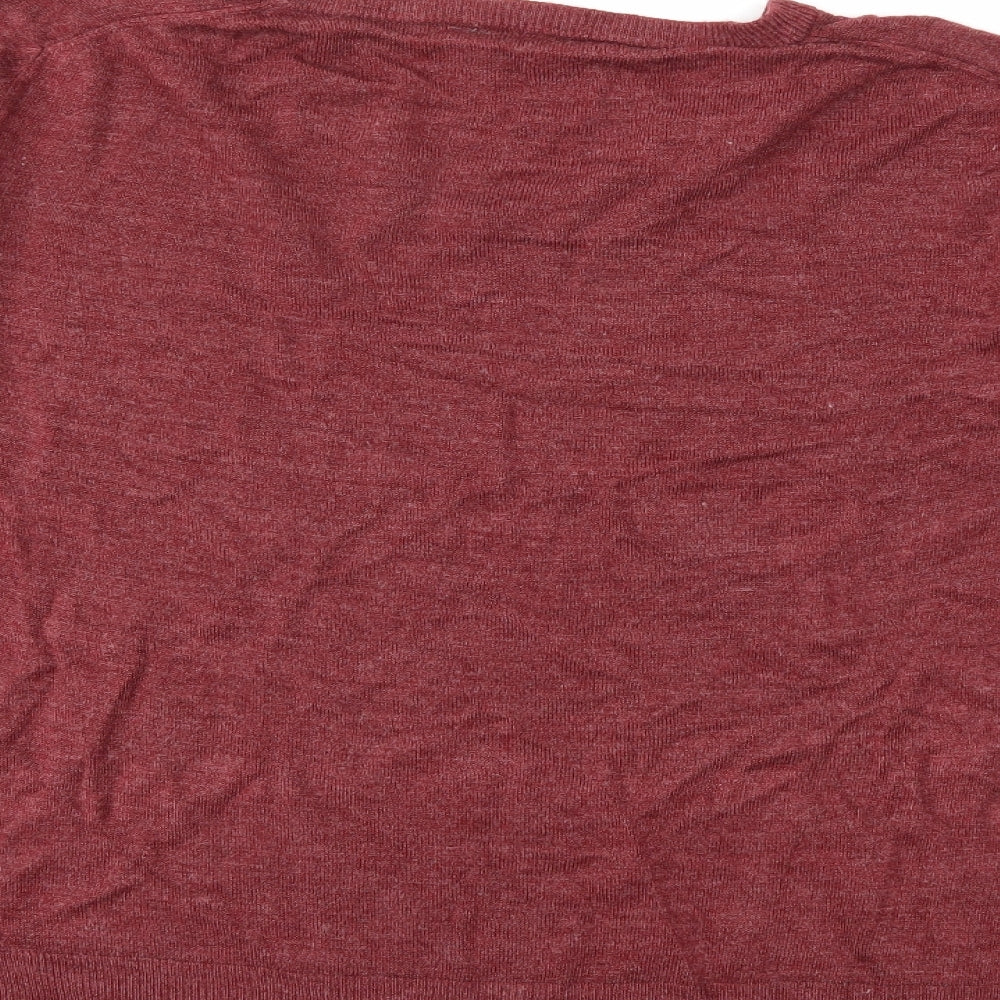 Cedar Wood State Mens Red Knit Pullover Jumper Size XL