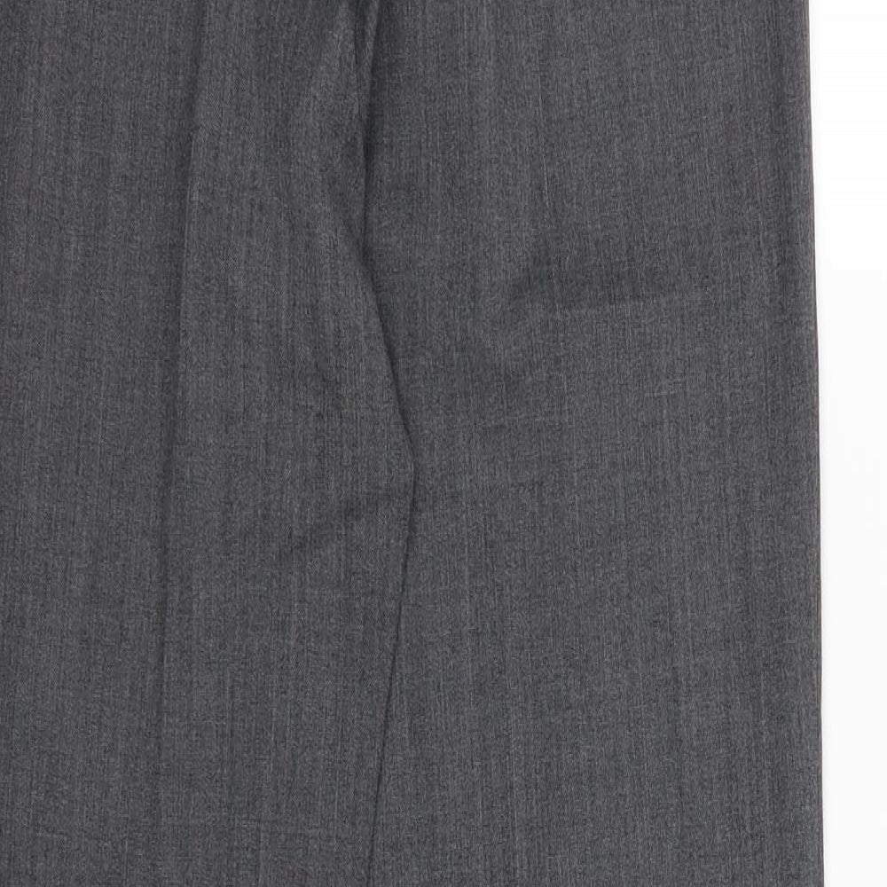 Womens UK Size 10 Artigiano Regular Fit Grey Trousers
