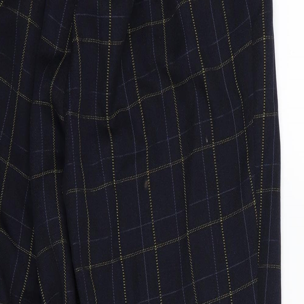 Damart Womens Blue Striped Trousers Size 12 L27 in