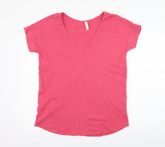 Womens UK Size S Gap Pink Basic T-Shirt