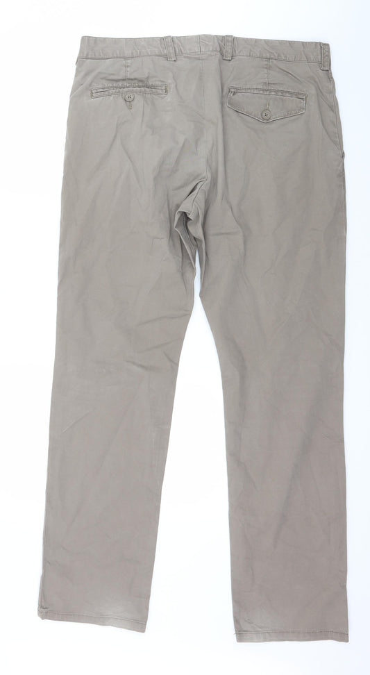 Womens UK Size 34 in French Connection Regular Fit Brown Trousers