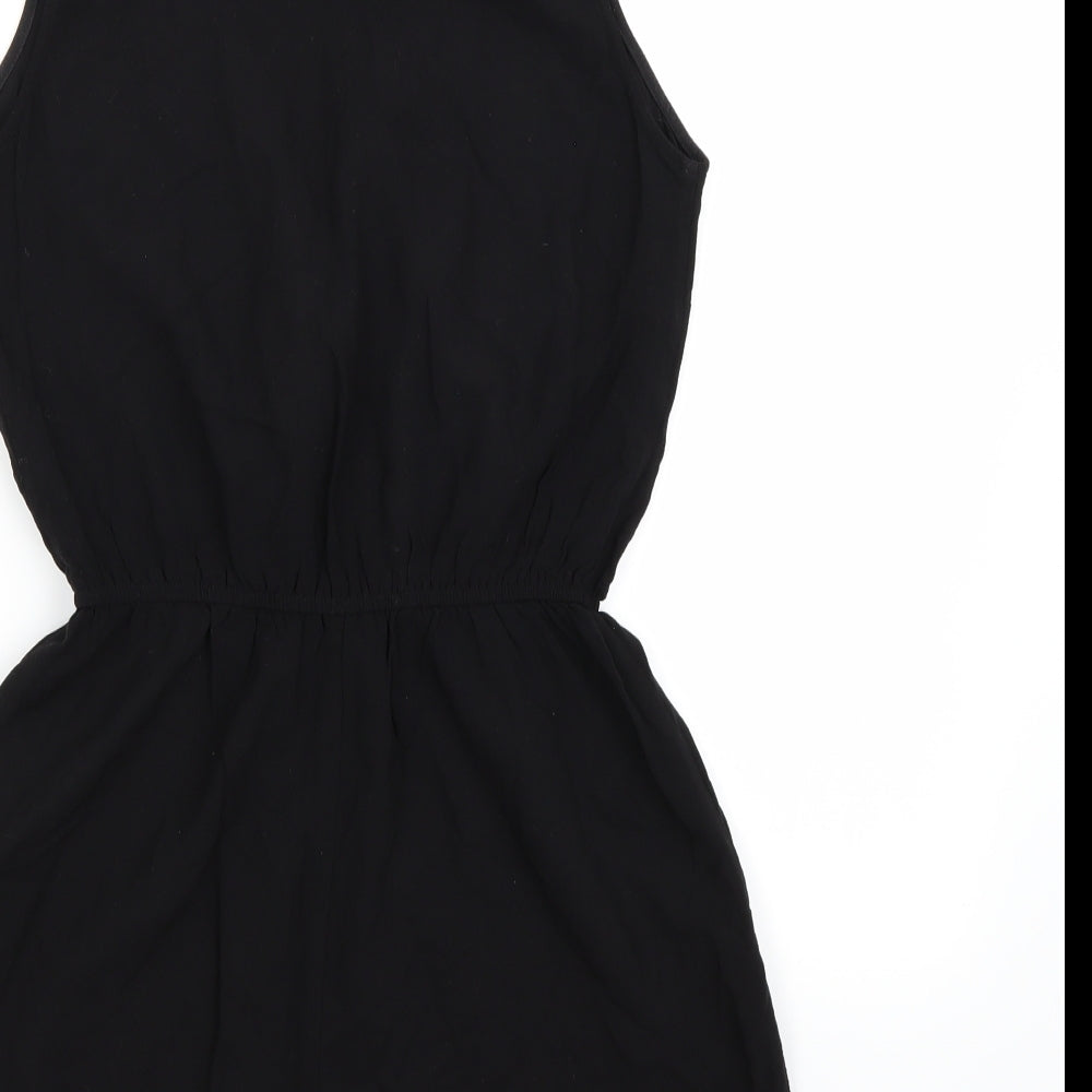 FOREVER 21 Womens Black Rayon Playsuit One-Piece Size S - Wrap