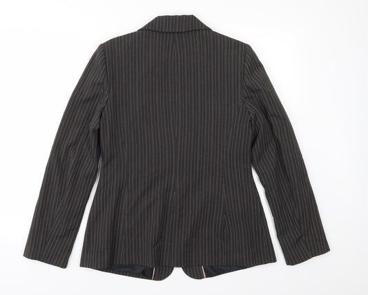 Berkertex Womens Black Striped  Jacket Suit Jacket Size 14