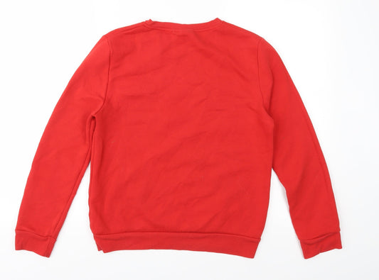 Womens UK Size S Disney Red Pullover Sweatshirt