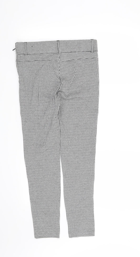 Womens UK Size M Zara Regular Fit Black Trousers