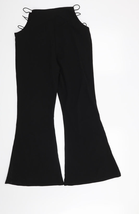 SheIn Womens Black Trousers Size M L29 in