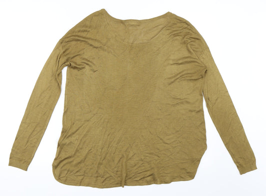 H&M Womens Green Basic T-Shirt Size XS
