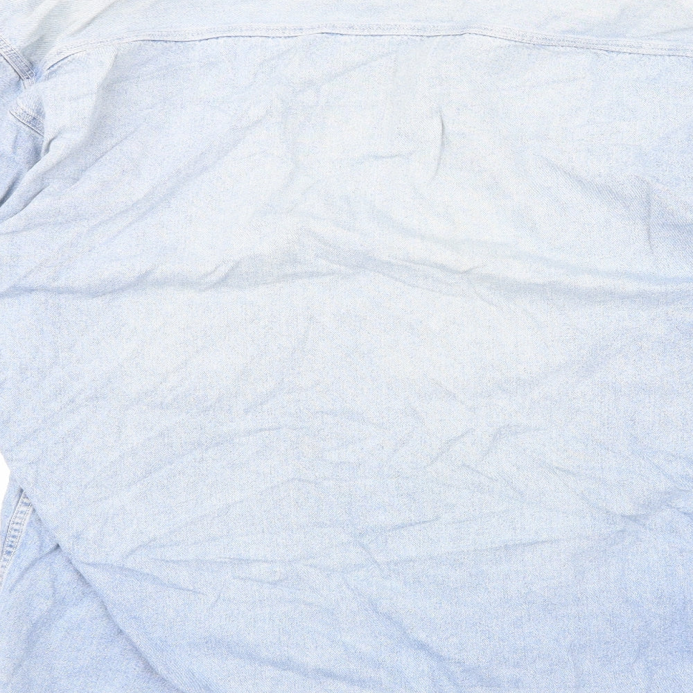 Smithy Mens Blue Button-Up Size L