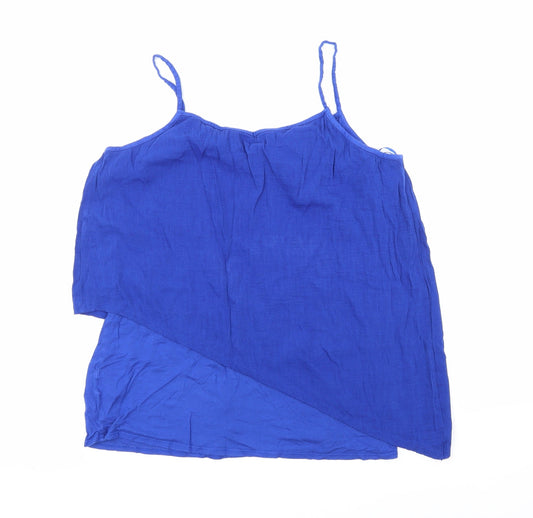 Papaya Womens Blue Basic Tank Size 14