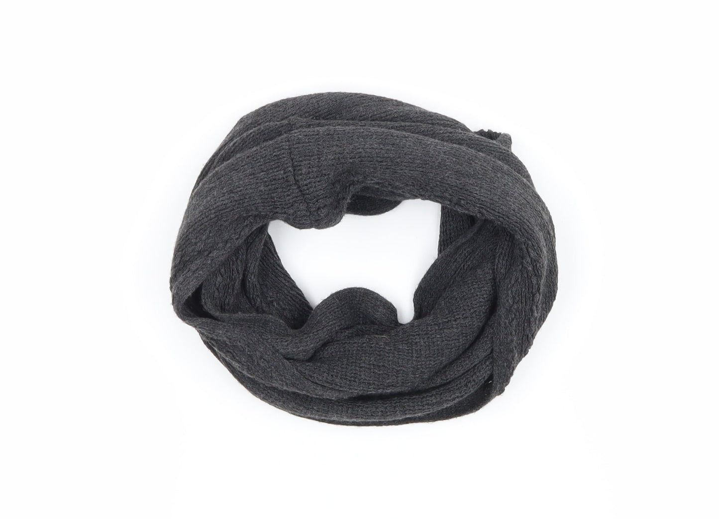Preworn Womens Grey Knit Shawl/Wrap - Snood