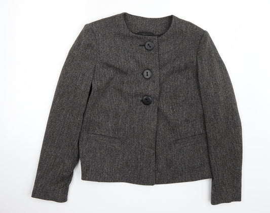 M&Co Womens Grey Jacket Coat Size 14