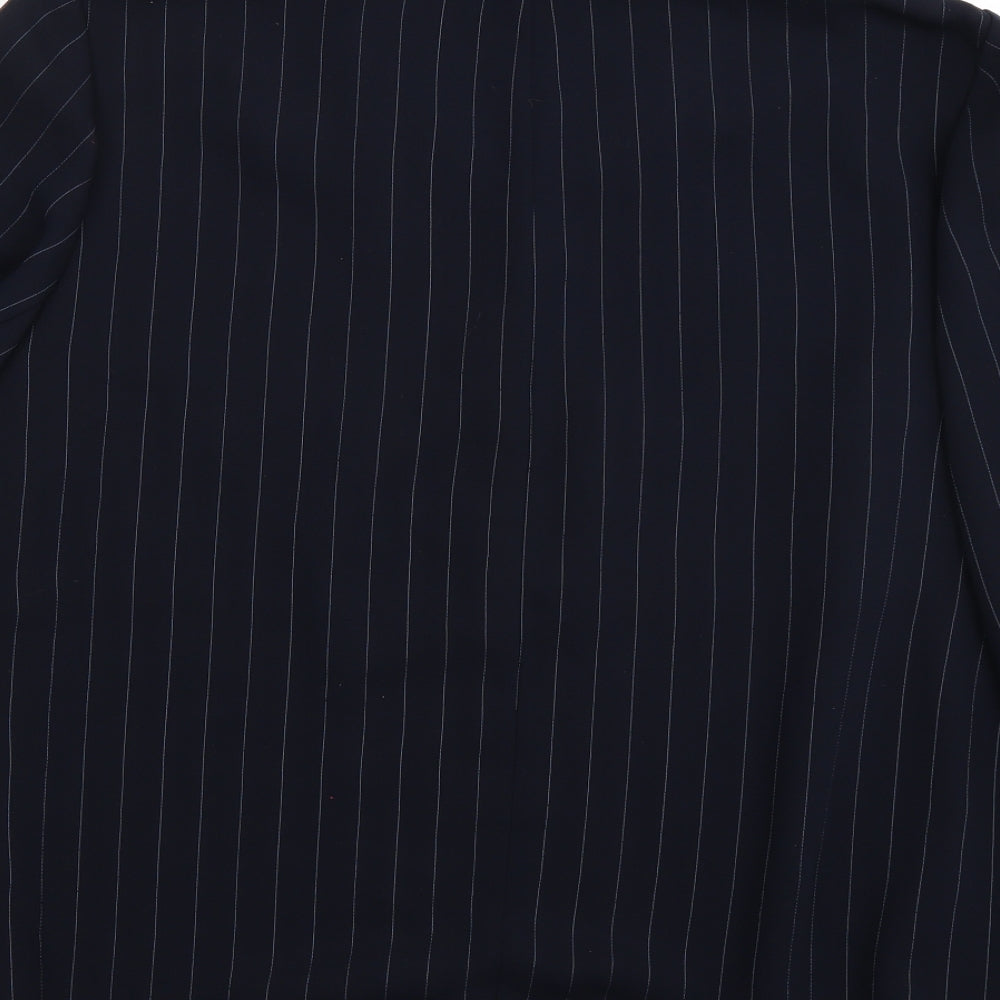 essence Womens Blue Jacket Blazer Size 18