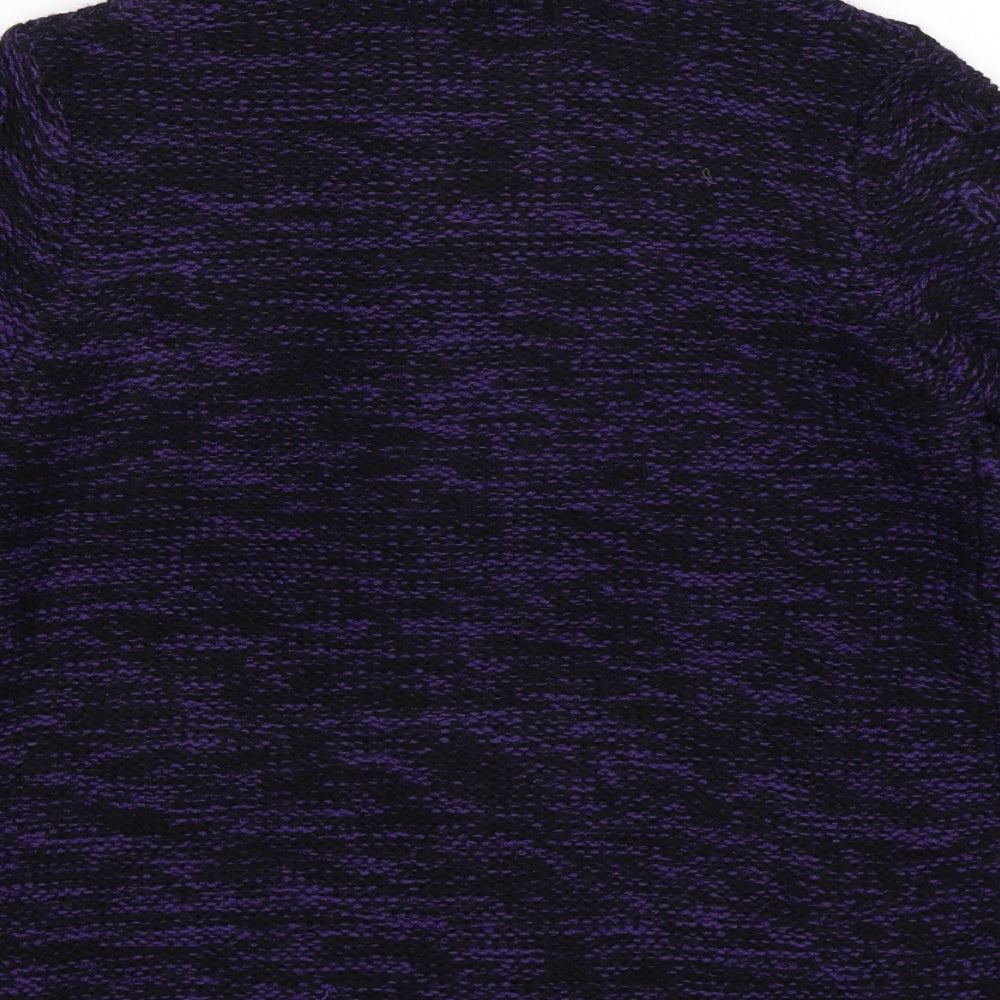 Debenhams Womens Purple Knit Cardigan Jumper Size 10