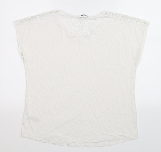Marks and Spencer Womens White Basic Tank Size 16