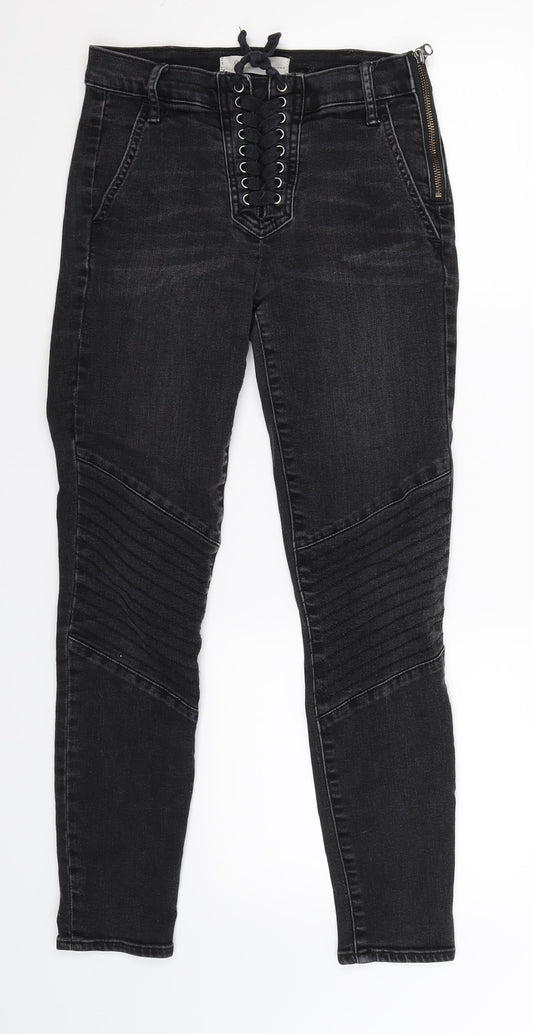 Additional front view of Gap women’s black denim jegging jeans, size UK 26, in, 27-inch leg