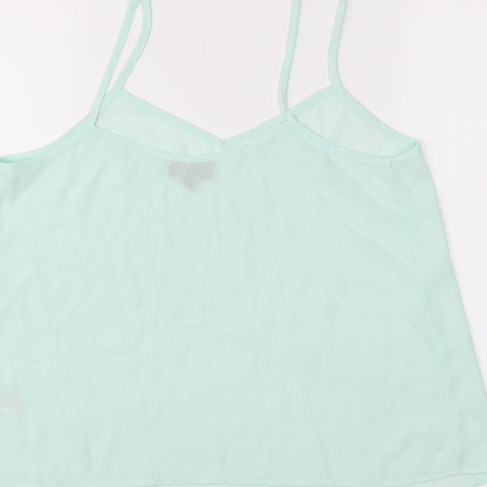 Womens UK Size 10 Topshop Blue Camisole Tank