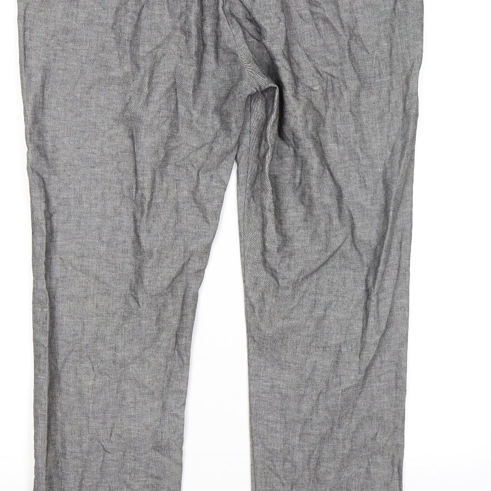 Womens UK Size 16 Marks and Spencer Regular Fit Grey Trousers