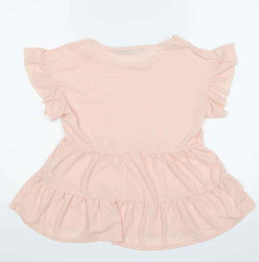 Womens UK Size 6 Boohoo Pink Tunic T-Shirt