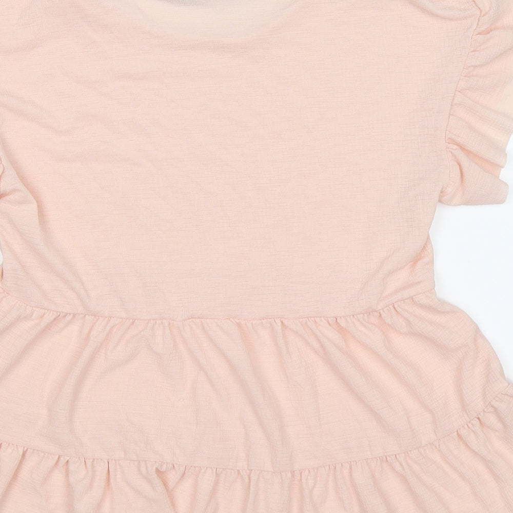 Womens UK Size 6 Boohoo Pink Tunic T-Shirt