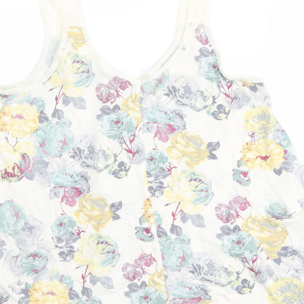 Womens UK Size 8 NEXT White Basic Tank