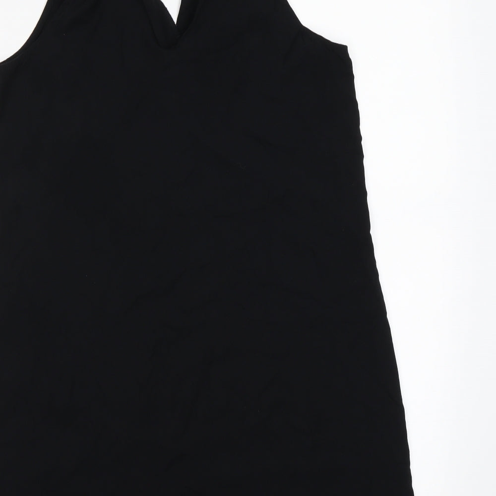 Womens UK Size XS Gap Black Basic Tank