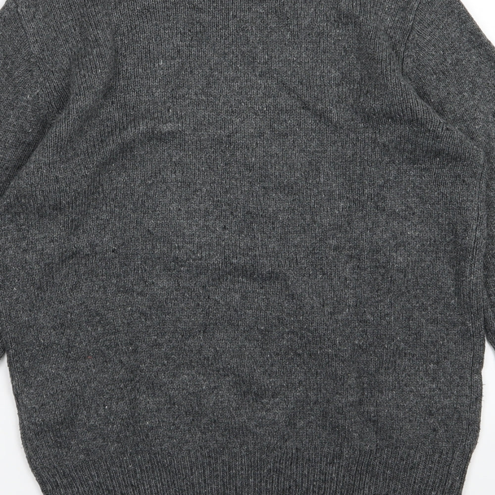 Cedar Wood State Mens Grey Knit Pullover Jumper Size S